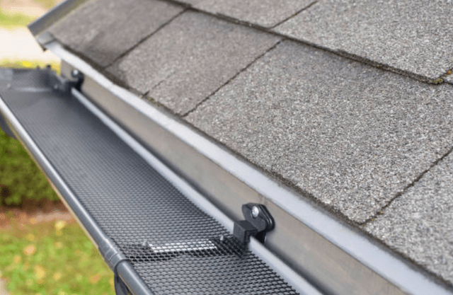gutter guard on roof